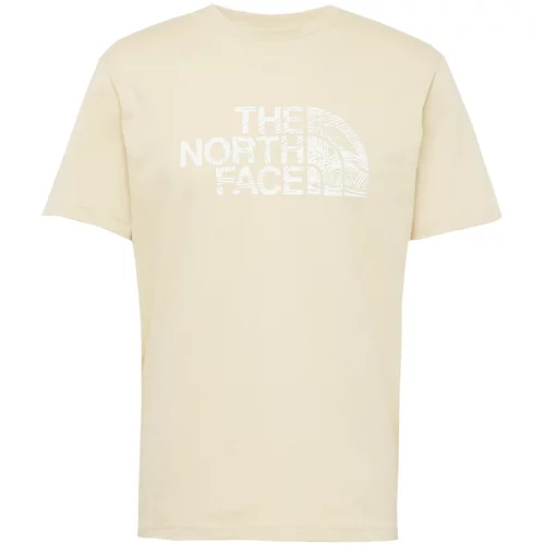 The North Face Majica 'WOODCUT DOME' svijetlobež / bijela