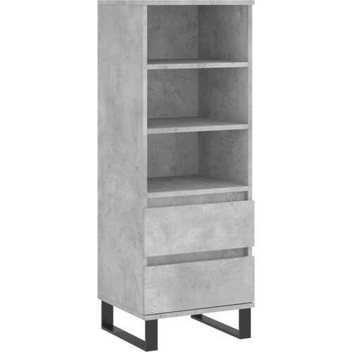 vidaXL Visoka omara betonsko siva 40x36x110 cm inženirski les, (20820204) Cene
