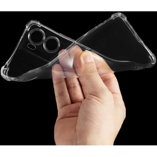 Techsuit Shockproof Clear Silicone prozirna maskica otporna na udarce za Motorola Moto G06 Slike