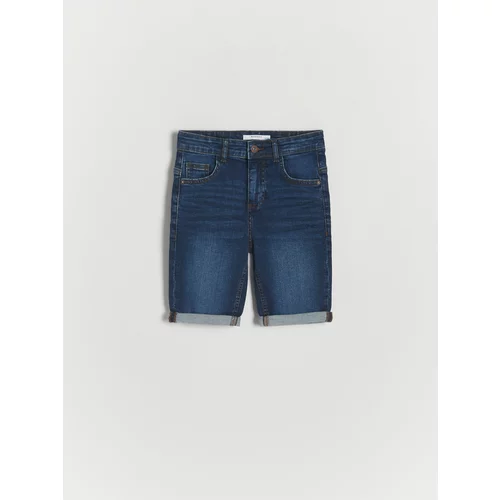 Reserved - Kratke hlače od trapera - mornarsko plava