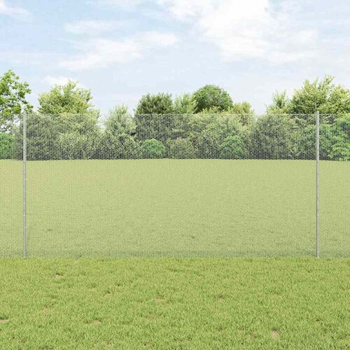  Heksagonalna ograda s stubom 25 x 1,2 m Pocinčani čelik Srebrna Cene