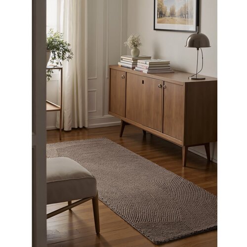 Hanse Home Sivorjav ročno tkan volnen tekač 80x300 cm Eleni Taupe &amp;ndash; Slike