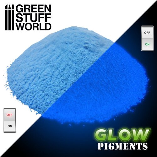 Green Stuff World Glow in the Dark Pigment Space Blue 30ml | Pigment koji svetli u mraku Space Blue 30ml Slike