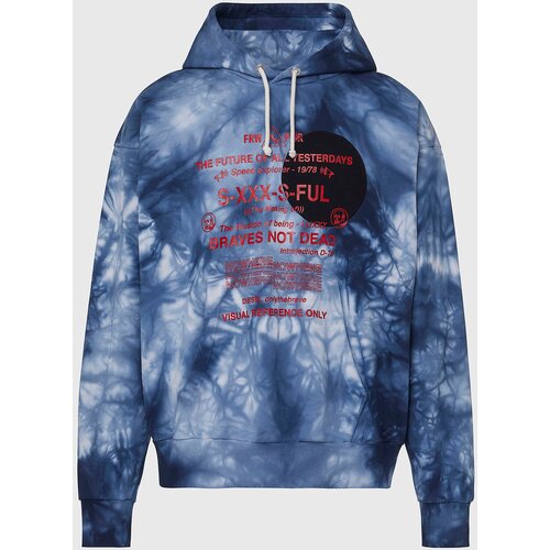Diesel Sweatshirt - SMOONY SWEATSHIRT white-blue Slike