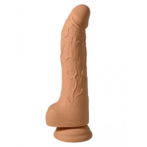  Bež silikonski realističan dildo sa venama &amp;mdash; 20 cm &amp;mdash; AT 1207 Slike