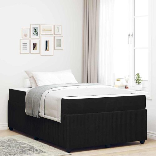 vidaXL Okvir kreveta s madracem Ostalo Crna 120 x 190 cm Baršun Cene