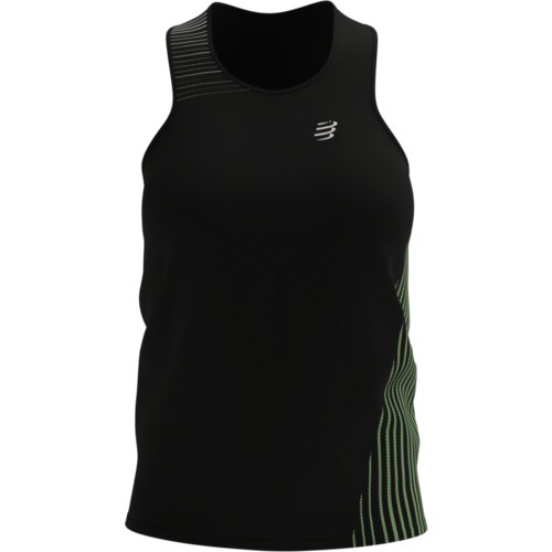  Majica Compressport Performance Singlet Woman Black/Paradise Green - M Cijene