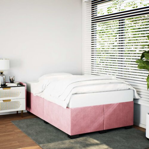 Furnova Posteljni okvir roza 120x200 cm žamet, (21931510) Slike