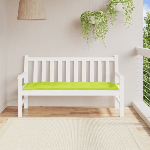 VidaXL Jastuk za vrtnu klupu jarkozeleni 150x50x7 cm od tkanine Oxford Slike