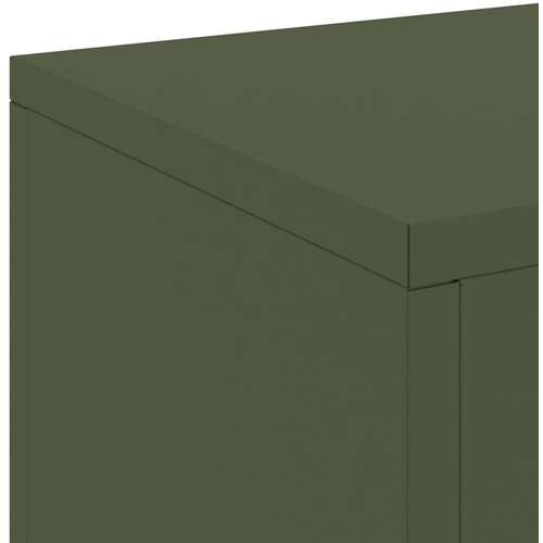  Stalak za biljke 2 pcs Maslinovo zelena 24 x 24 x 75 cm Čelik Slike