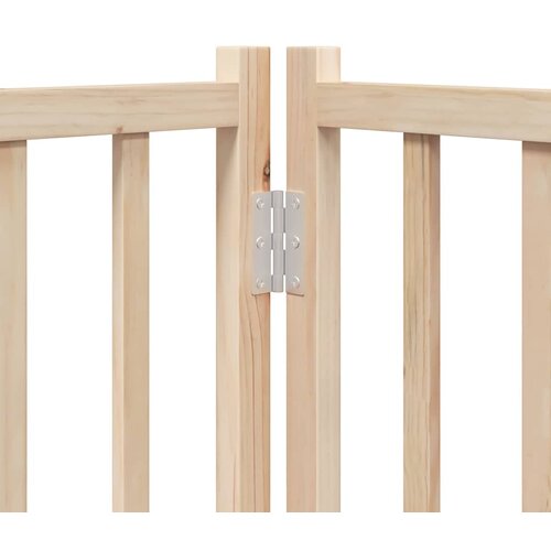  Vrata za pse s vrata&amp;scaron;cima 9 panela sklopiva 450 cm drvo topole Smeđa 50 x 90 x 2 cm Slike