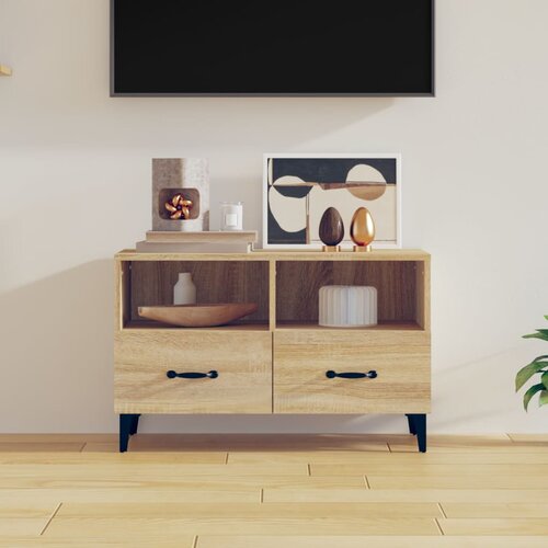 The Living Store TV omarica sonoma hrast 80x36x50 cm inženirski les - TV Omarica, (21375387) Slike