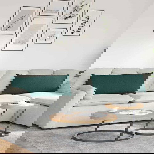 vidaXL jastučići za sofu 2 pcs tamnozelena 120 x 40 cm tkanina Cijene