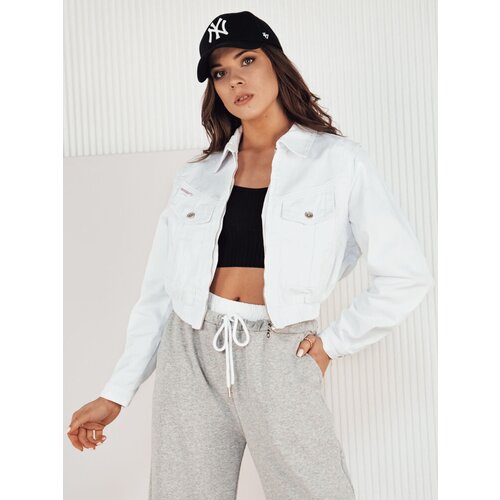 DStreet BLIRNA women's denim jacket white Cene