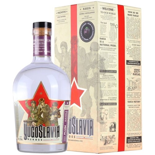  Rakija YUGOSLAVIA heroes &amp;scaron;ljiva box 0,7l Slike