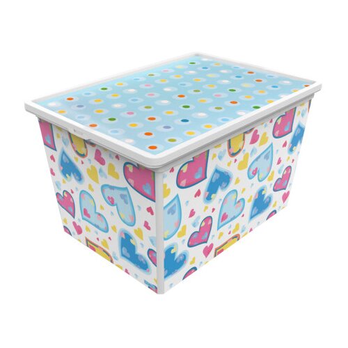 QUTU Kutija za odlaganje 37x52,5x31cm 50l Hearts Cijene