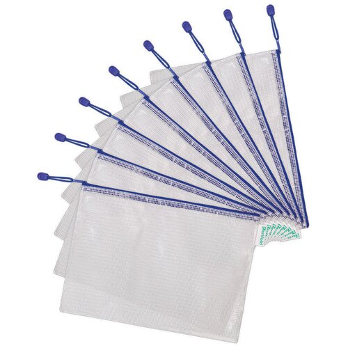 Etui pvc sa zipom A4 Tarifold(Djois) 509001 prozirno-bijeli/plavi Cijene