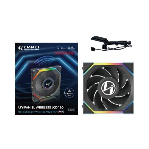 Lian Li UNI FAN SL Wireless LCD 120 Reverse Blade Computer case 12 cm Black 1 pc(s) Cijene