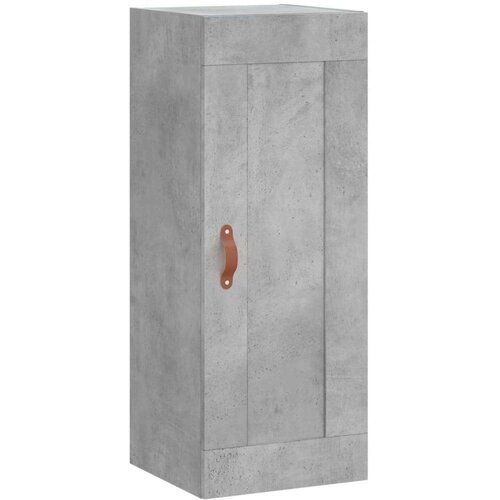 VidaXL Visoka komoda siva betona 34 5x34x180 cm od konstruiranog drva Slike