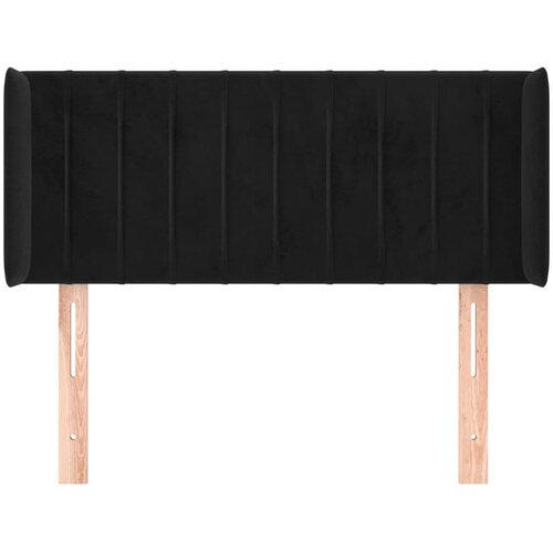  Uzglavlje s u&amp;scaron;ima crno 93x16x78/88 cm bar&amp;scaron;unasto Slike