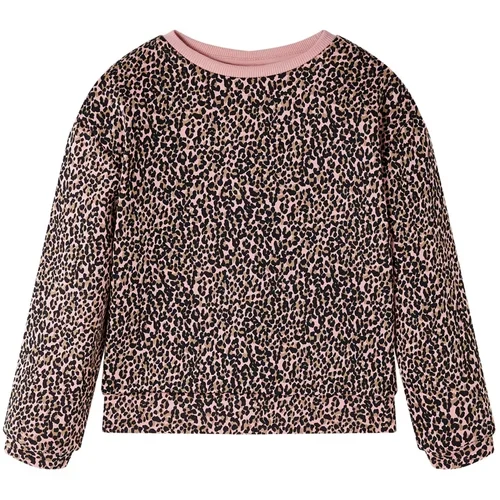 vidaXL Otroški pulover srednje roza 140