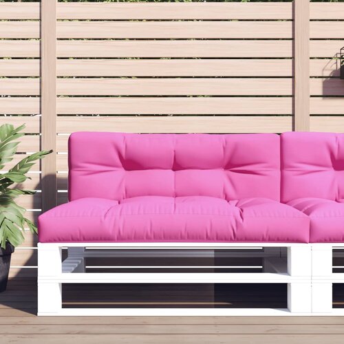 vidaXL Blazina za palete roza 120x40x12 cm blago Cene