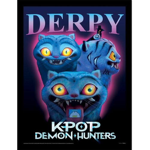 KPop Demon Hunters Uokvirena kolekcionarska slika Derpy 30 &amp;times; 40 cm Slike