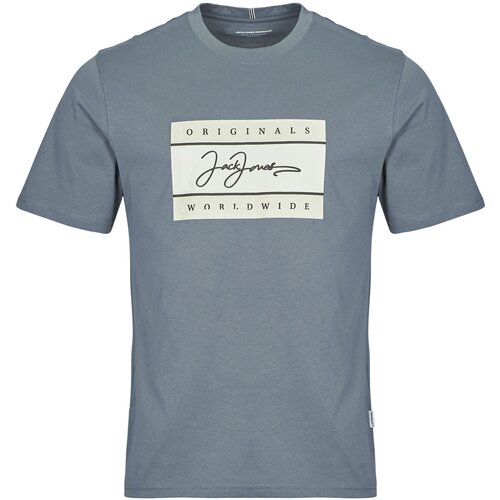 Jack &amp;amp; Jones Majice s kratkimi rokavi JORFREDERIKSBERG Siva Slike