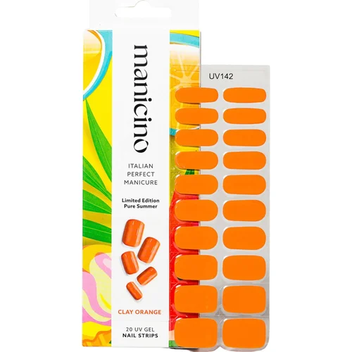  UV Gel Nail Strips - Clay Orange