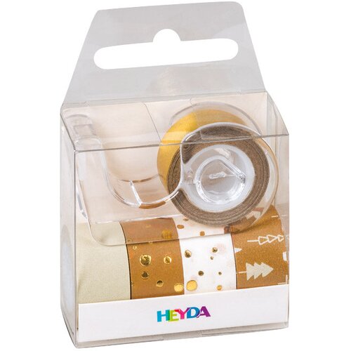 Traka DECO LJEPLJIVA 12MMX3M NOVOGODI&Scaron;NJA S UZORKOM PK5 HEYDA 20-35845 38 ZLATNA BLISTER Cijene