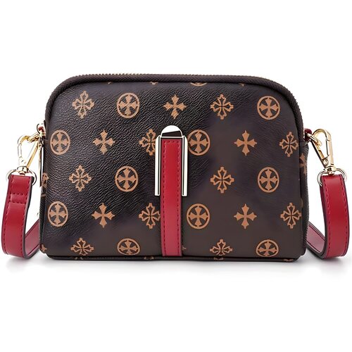  Torba Baellerry SI-35595 - Temno rjava / Rdeča KP35595 Cene