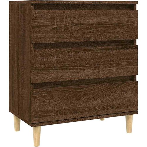  Komoda boja smeđeg hrasta 60 x 35 x 70 cm konstruirano drvo Slike