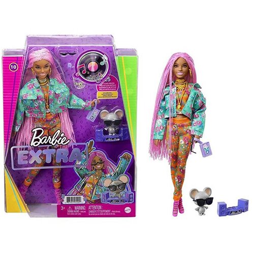 Mattel Barbie Extra lutka Pink pletenice 36881 Slike