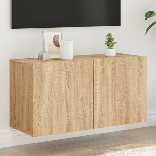  The Living Store Stenska TV omarica sonoma hrast 80x30x41 cm - TV Omarica, (21555267) Cene