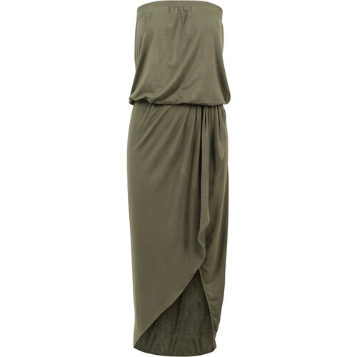 UC Ladies Women&amp;#039;s Viscose Bandeau Dress Olive Slike