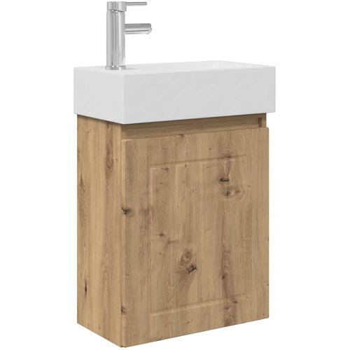 vidaXL Kopalniška omarica s tapo Artisan hrast 45,5 x 25,5 x 84 cm, (5000245575) Cene