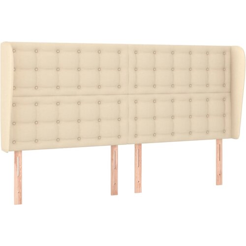 Maison Chic vzglavna omarica - nočna omarica - posteljna omarica z ušesi krem 163x23x118/128 cm blago, (21709320) Cene