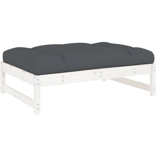 Maison Chic Vrtni stolček - Vrtni stoli za noge bel 120x80 cm trdna borovina JS880, (21877216) Cene