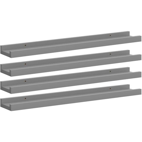  Zidne police 4 kom sive 60 x 9 x 3 cm Slike