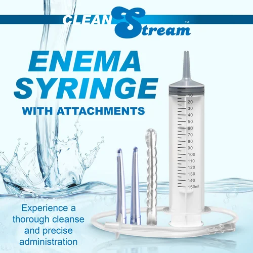 CleanStream XR Brands - Enema Syringe with Attachments - 150 ml