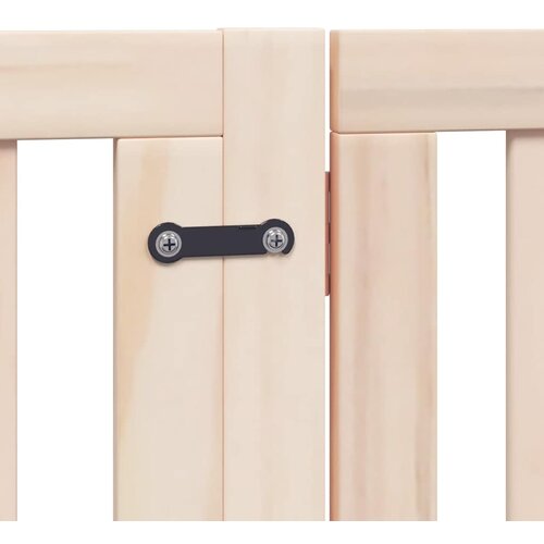  Vrata za pse s vrata&amp;scaron;cima 12 panela sklopiva 960 cm drvo topole Smeđa 80 x 90 x 2 cm Slike