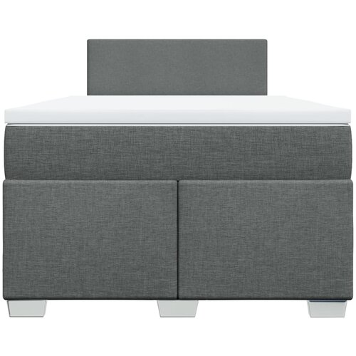  box spring s madracem tamnosivi 120 x 190 cm tkanina Slike