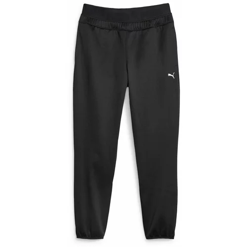 Puma Sportske hlače 'Strong Powerfleece' crna / bijela