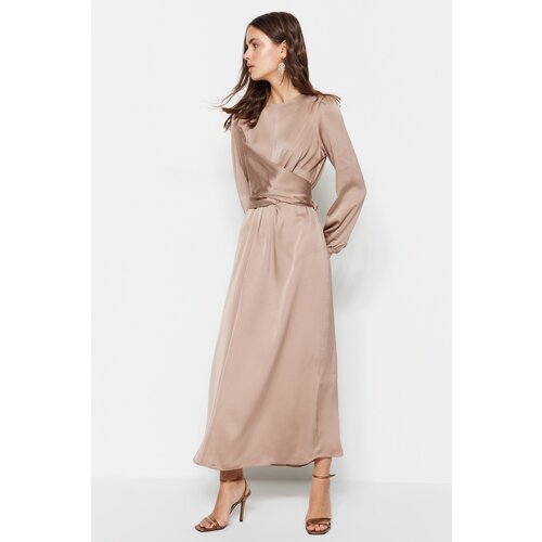 Trendyol Evening Dress - Beige - Double-breasted Slike