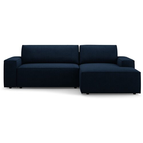 Micadoni Tamno plava sklopiva kutna garnitura od boucl&amp;eacute; tkanine (s desnim kutom) Jodie &amp;ndash; Home Slike