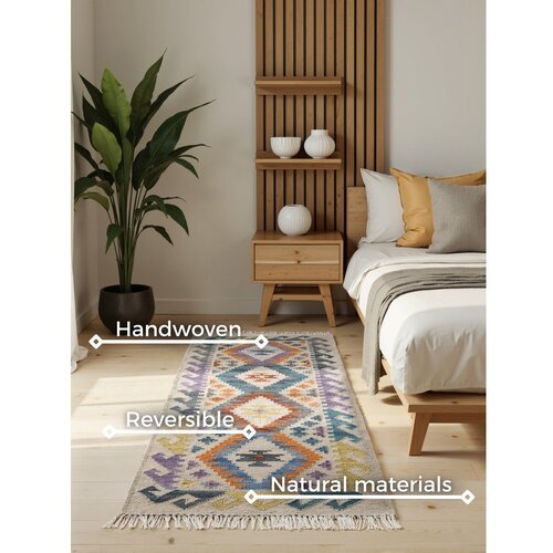 Hanse Home Obojestranski ročno tkan volnen tekač 60x190 cm Kamal Oasis &amp;ndash; Nouristan Slike