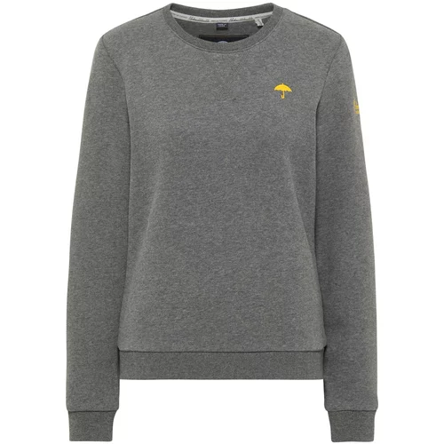 Schmuddelwedda Sweater majica žuta / tamo siva / bijela