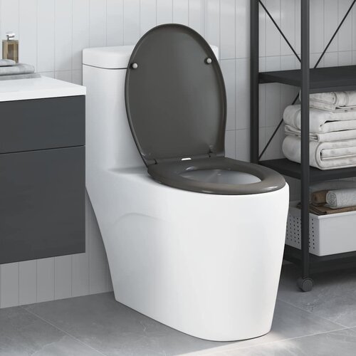  WC daska Antracit 47 x 37 x 4 cm Duroplast Cene