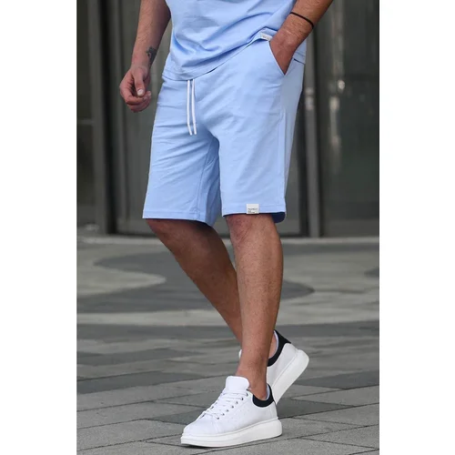 Madmext Shorts - Blue - Normal Waist