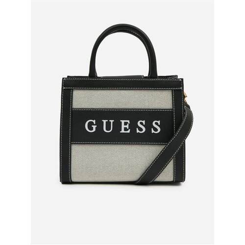Guess Beige-Black Ladies Handbag Monique Mini Tote - Women Slike